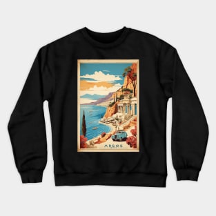 Argos Greece Vintage Tourism Travel Crewneck Sweatshirt